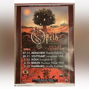 Opeth Concert Poster